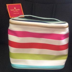 Kate spade candy stripped lunch tote